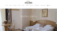 Desktop Screenshot of hotelforras.hu
